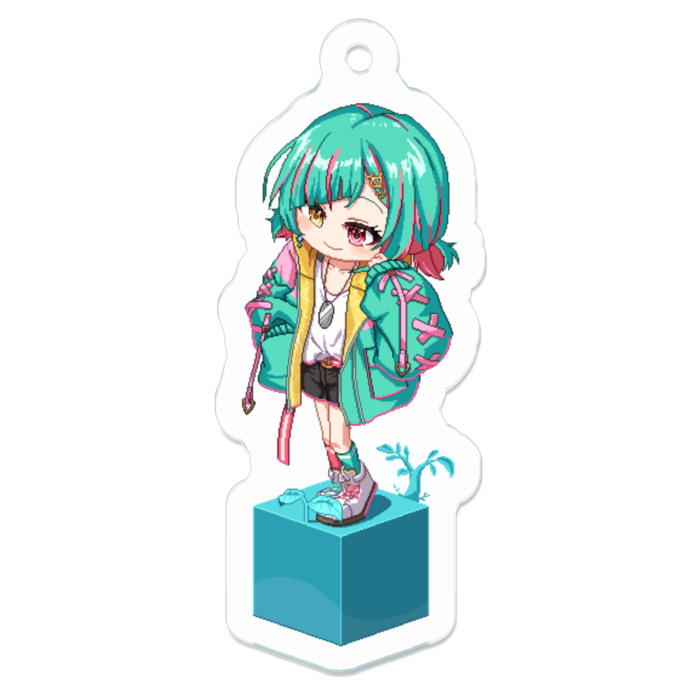 ツインテールVer - 50 x 50 (mm)