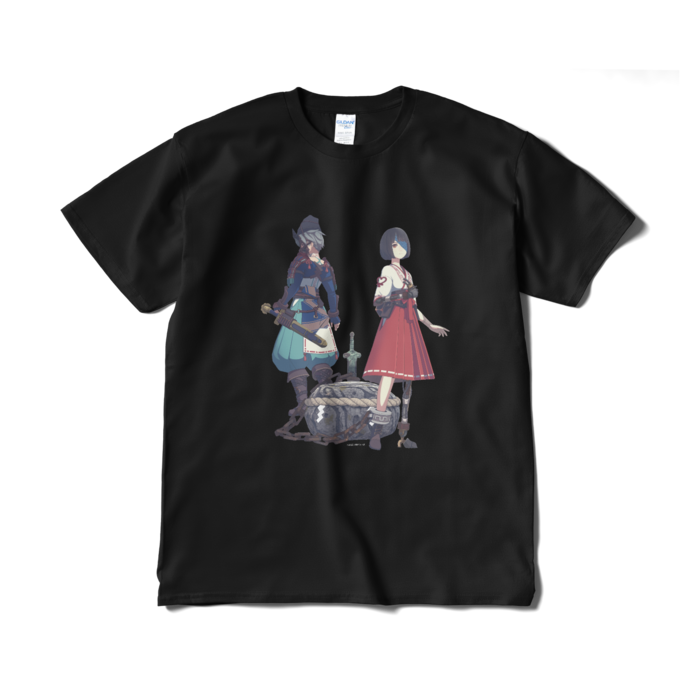 『オノゴロ物語』ハル＆マサタケ（A）Tシャツ（短納期） - XL - ブラック