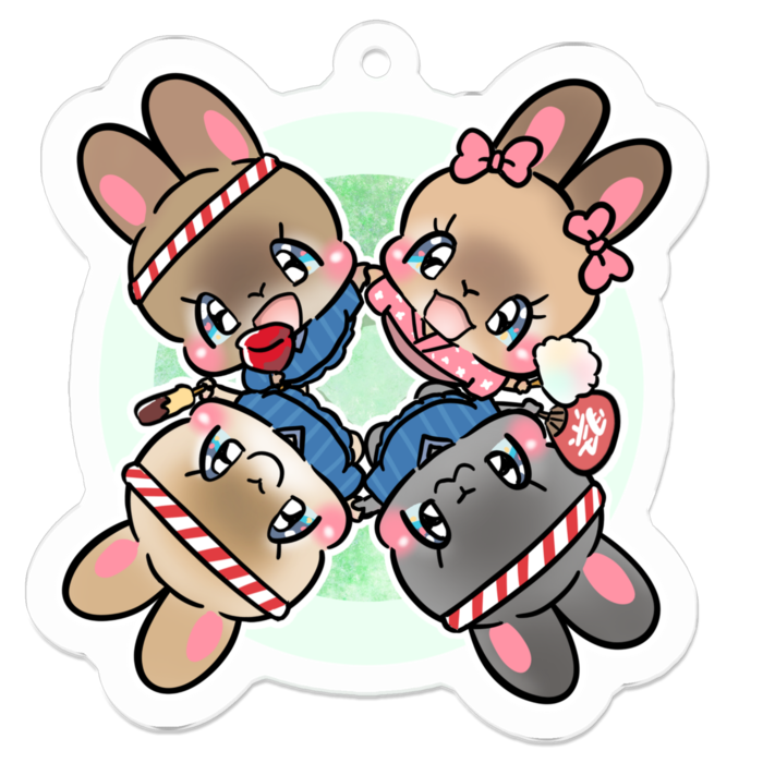 アクリルキーホルダー - 50 x 50 (mm)