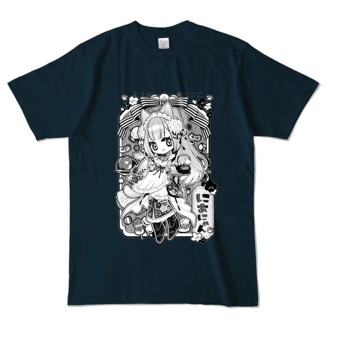 Monochrome T-Shirt - L - Navy