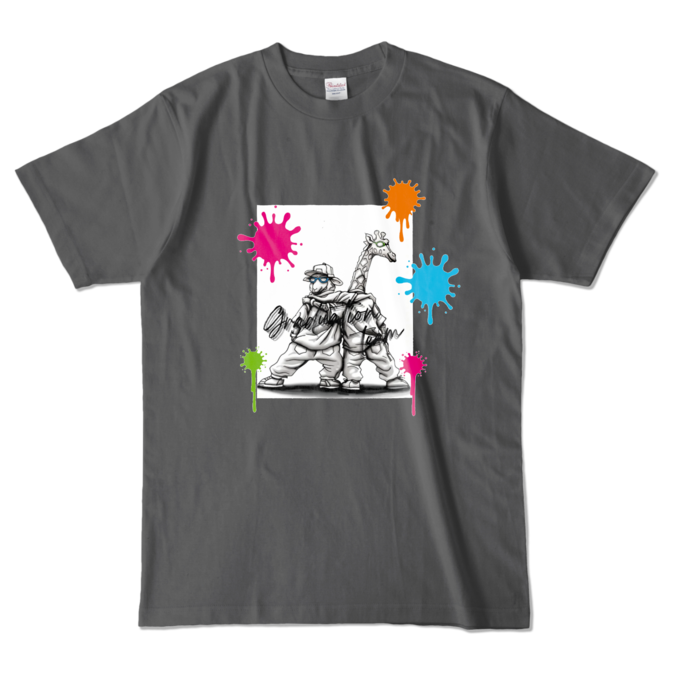 カラーTシャツ - L - チャコール (濃色)