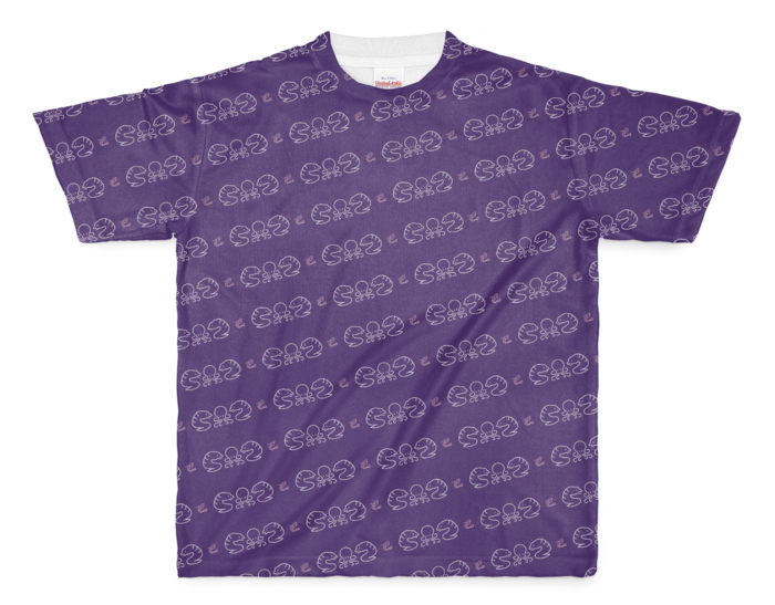 フルグラフィックTシャツ - M - 両面印刷/パープル