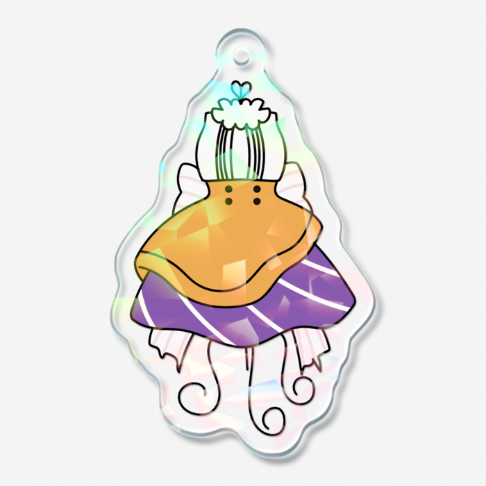 ホログラムアクリルキーホルダー - 50 × 50mm