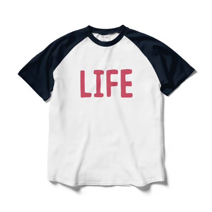 ラグランTシャツ - L - ホワイト×ネイビー