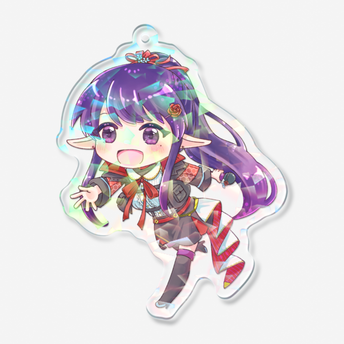 ホログラムアクリルキーホルダー - 70 × 70mm
