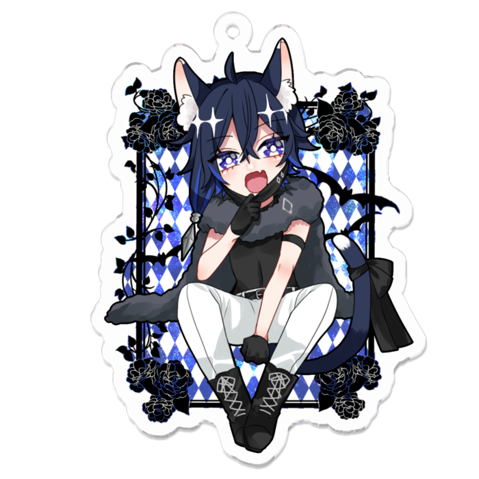 アクリルキーホルダー（コーティング） - 70 x 70 (mm)