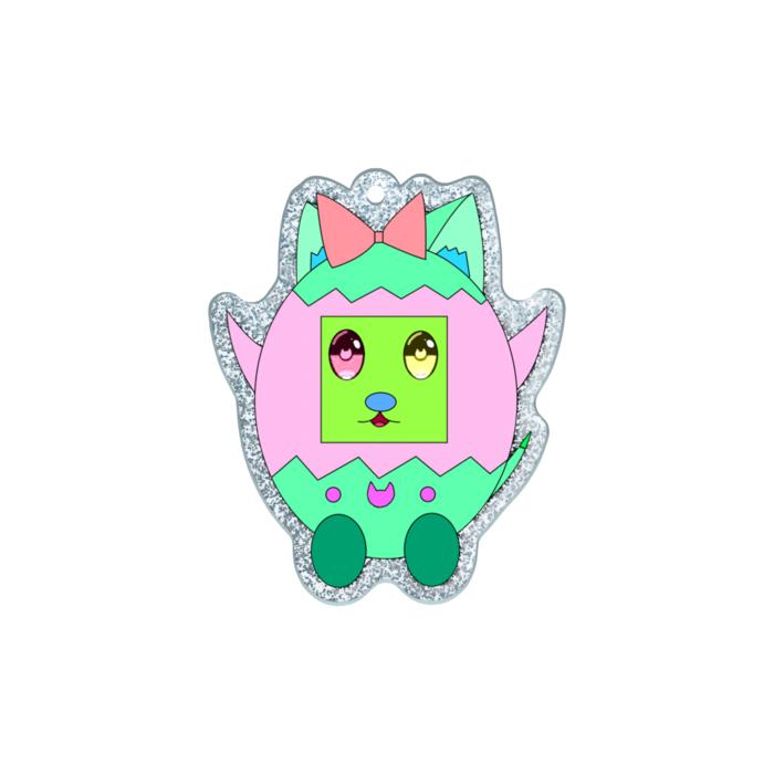 ラメアクリルキーホルダー - 70 × 70mm