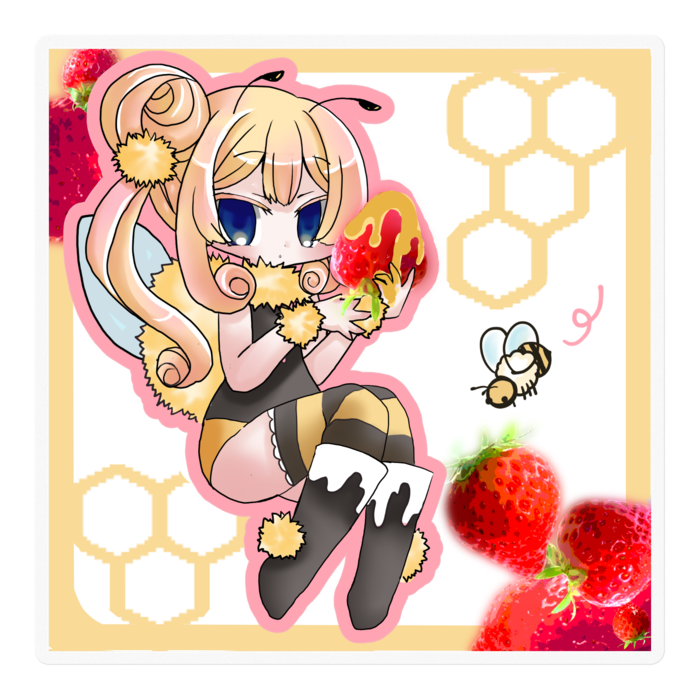 クリアステッカー - 100 x 100 (mm)