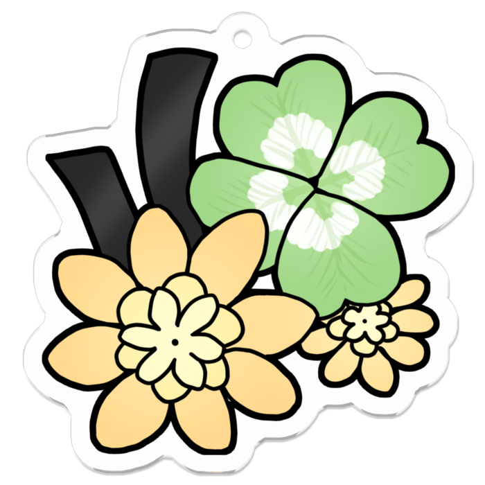 アクリルキーホルダー - 50 x 50 (mm)