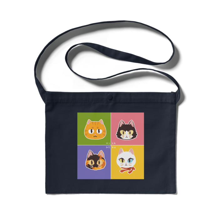 サコッシュ - 300 x 230 (mm)ネイビー