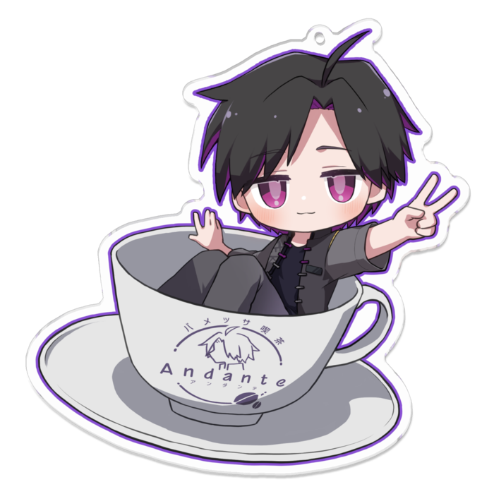 アクリルキーホルダー - 100 x 100 (mm)おっち