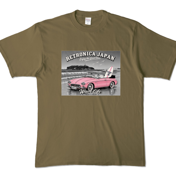 カラーTシャツ - XL - オリーブ (濃色)