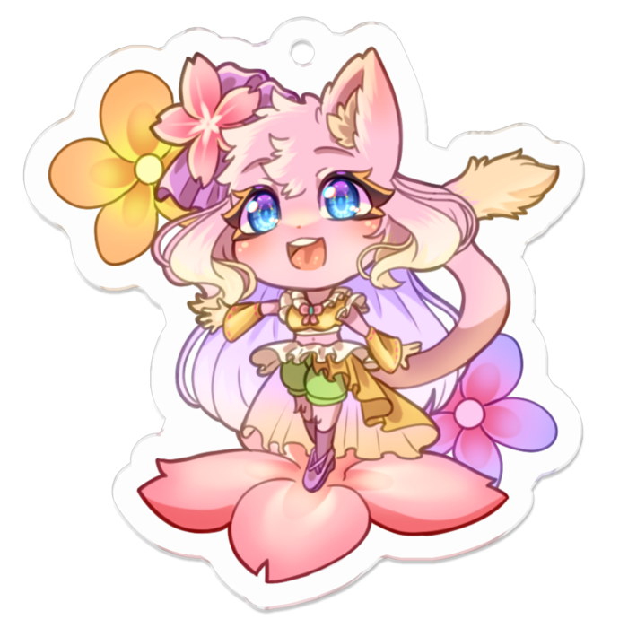 アクリルキーホルダー - 50 x 50 (mm)