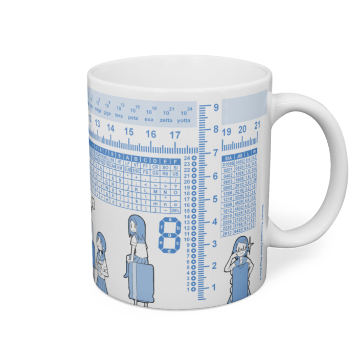 マグカップ - 直径8cm / 高さ9.5cm