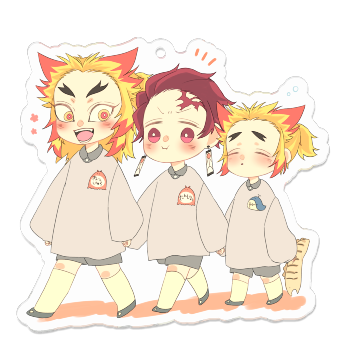 アクリルキーホルダー（コーティング） - 70 x 70 (mm)