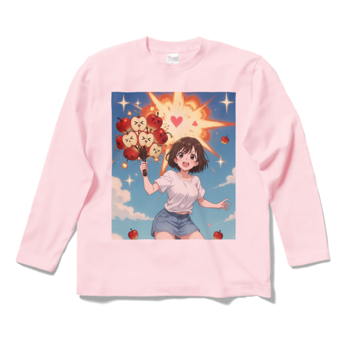 ロングスリーブTシャツ - S - ライトピンク