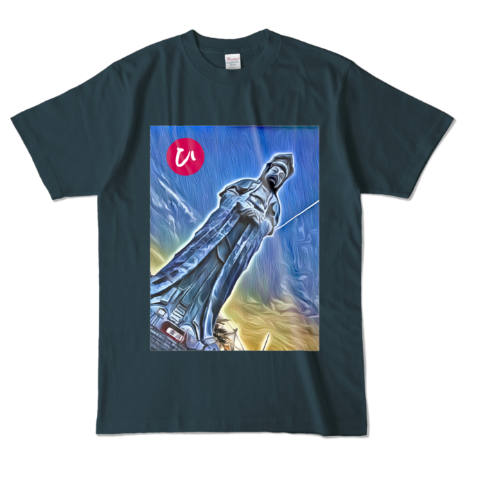 カラーTシャツ - L - デニム (濃色)