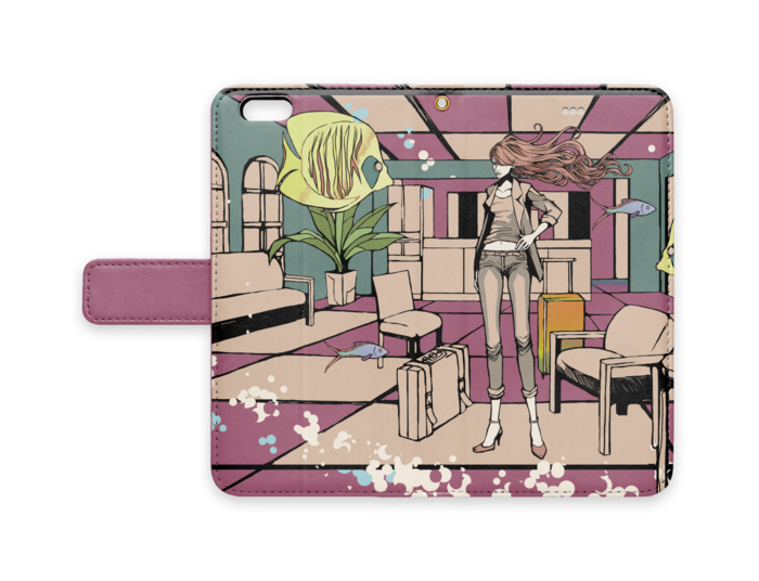 手帳型iPhoneケース - iPhone6 Plus - ストラップ穴 あり