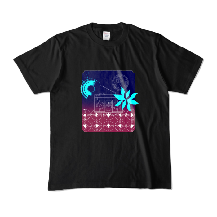 四季凪アキラカラーTシャツ - M - ブラック (濃色)(1)