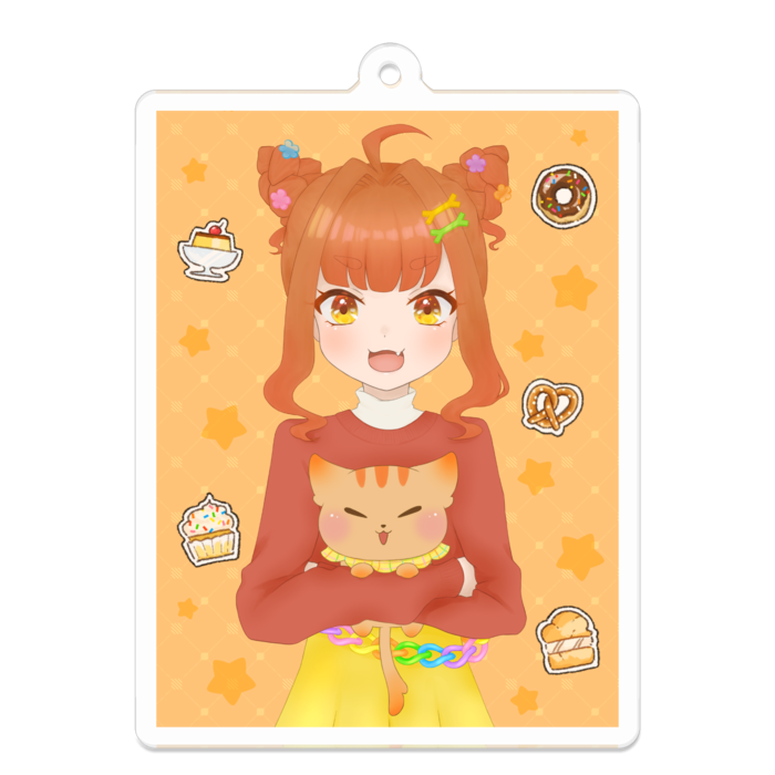 アクリルキーホルダー - 70 × 70 (mm)