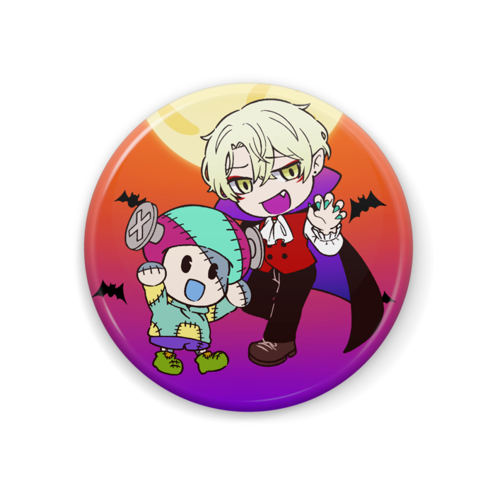 Wたちばな【ハロウィン】缶バッジ 44mm