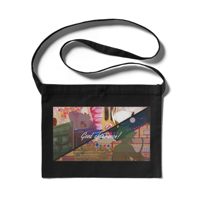 サコッシュ ブラック- 300 x 230 (mm)