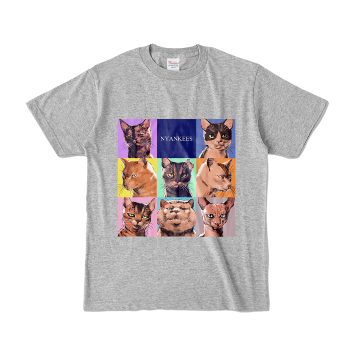 カラーTシャツ - S - 杢グレー (濃色)