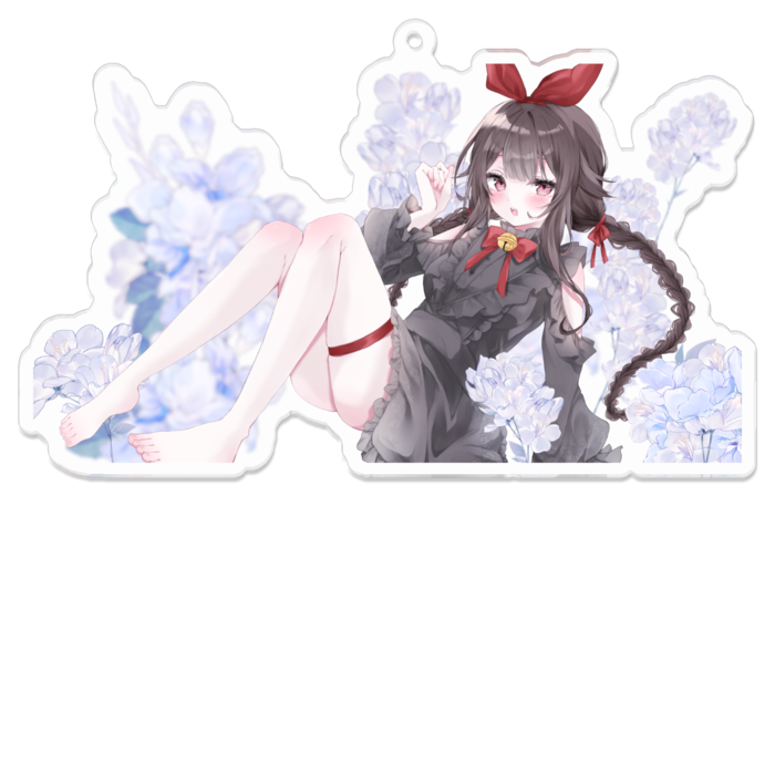 100 x 100 (mm)鈴付きリボン