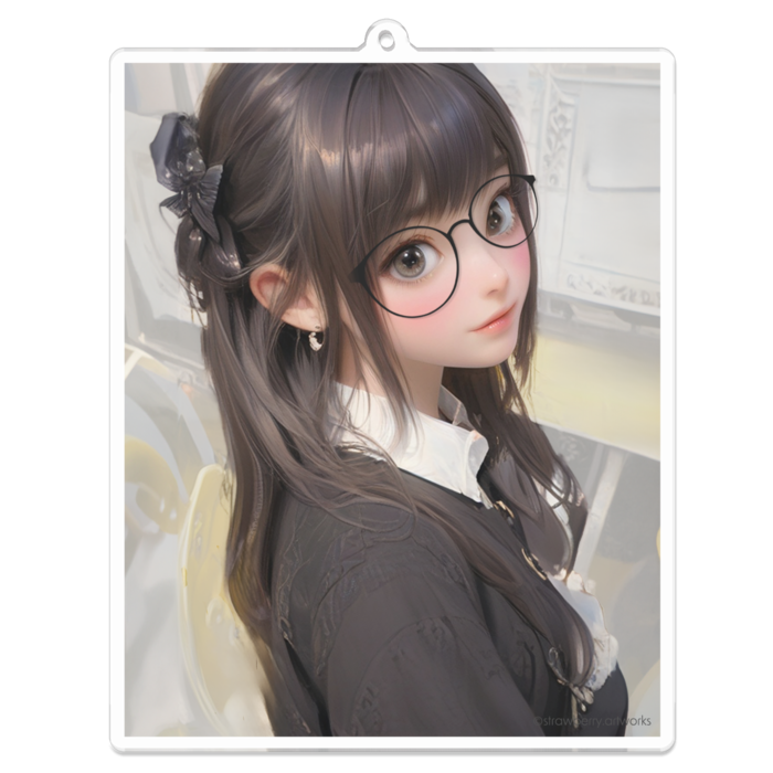 アクリルキーホルダー（コーティング）デート - 100 x 100 (mm)