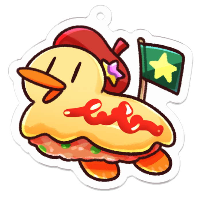 アクリルキーホルダー - 50 x 50 (mm)