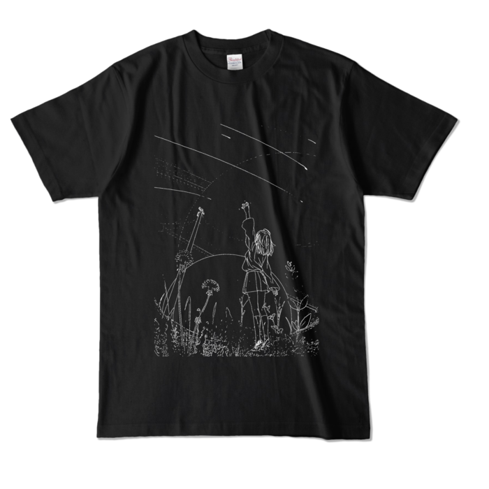STAR CATCH　Tシャツ - L - ブラック (濃色)