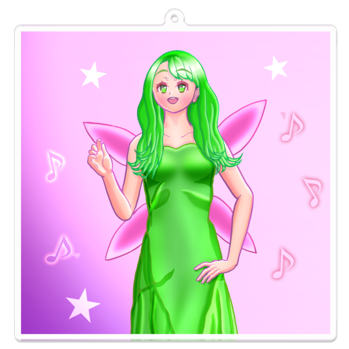 アクリルキーホルダー - 100 x 100 (mm)