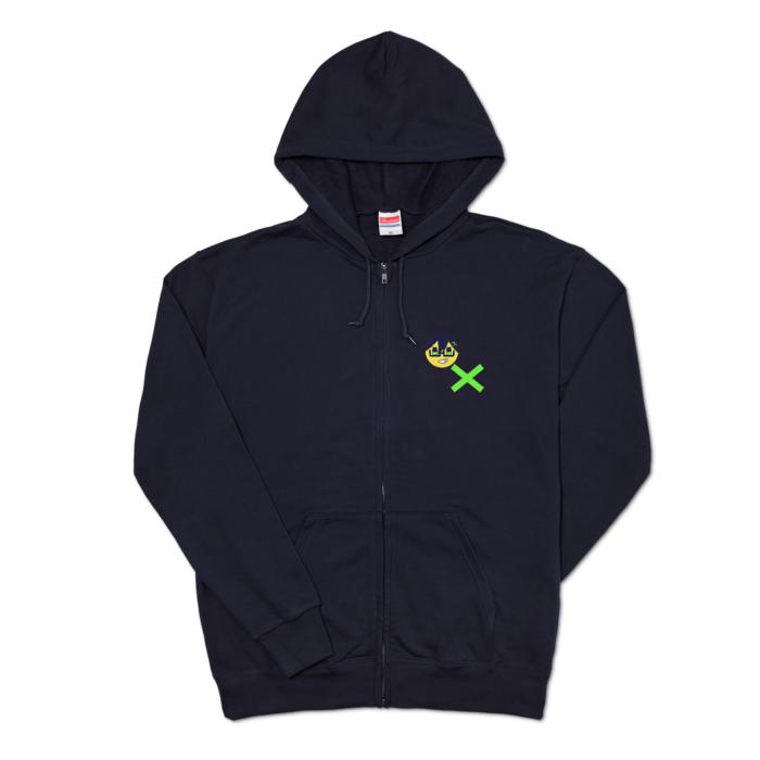ジップパーカー - XL - ネイビー