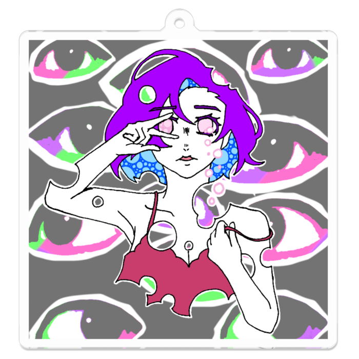 アクリルキーホルダー - 70 x 70 (mm)(1)