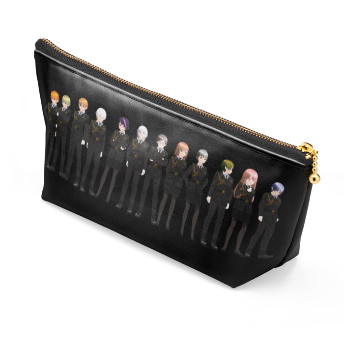 ポーチ - 長さ21.5cm / 高さ10cm - ブラック