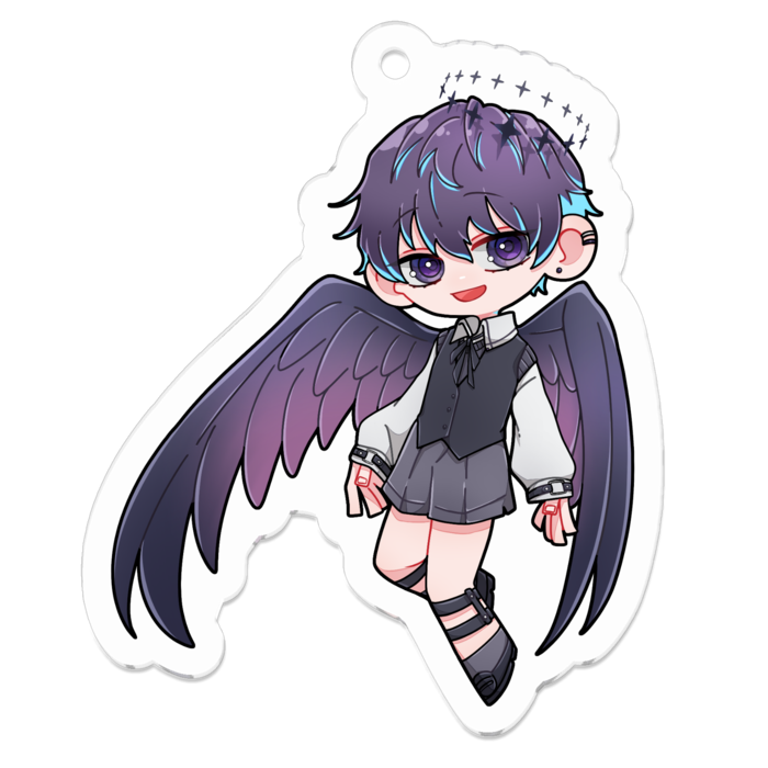 アクリルキーホルダー（コーティング） - 50 x 50 (mm)