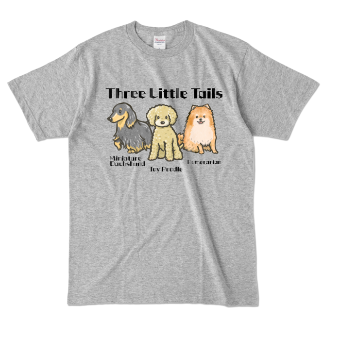 カラーTシャツ - L - 杢グレー (濃色)