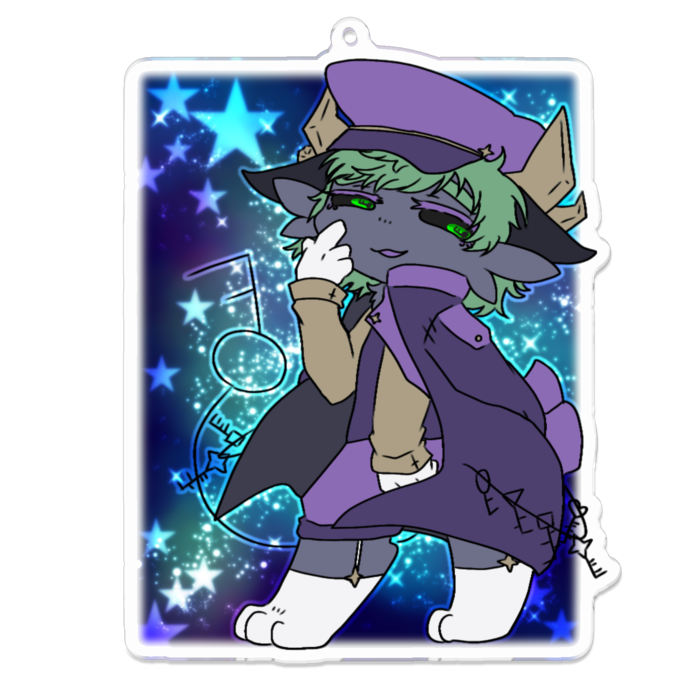 アクリルキーホルダー - 100 x 100 (mm)