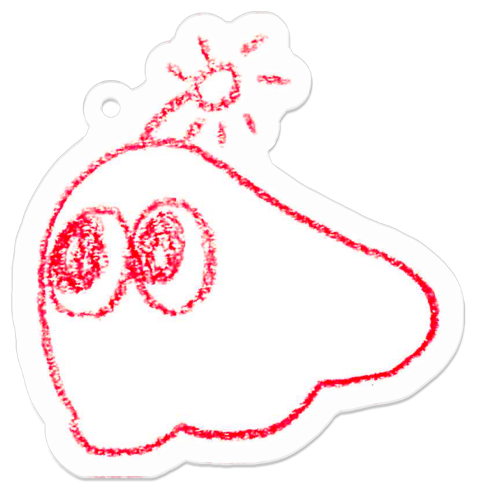 アクリルキーホルダー - 50 x 50 (mm)