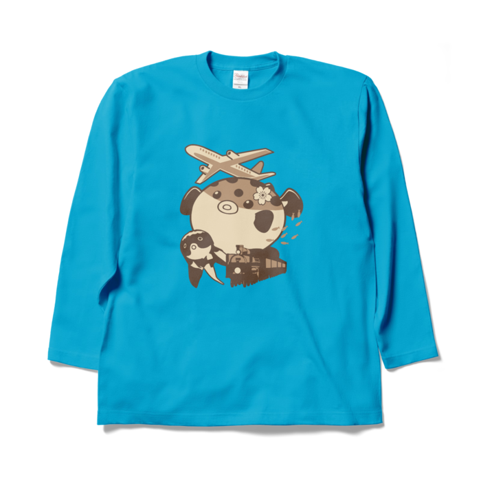 ロングスリーブTシャツ - XL - ターコイズ