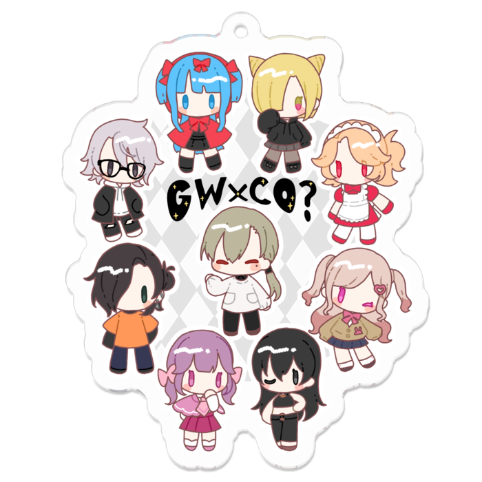 アクリルキーホルダー - 70 x 70 (mm)