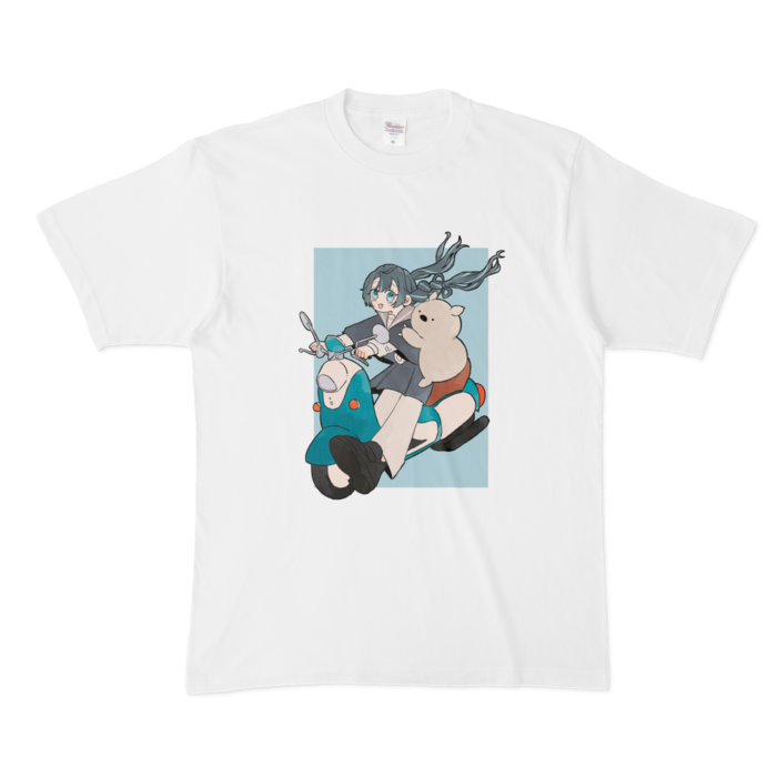 〈水色〉Tシャツ - XL - 白