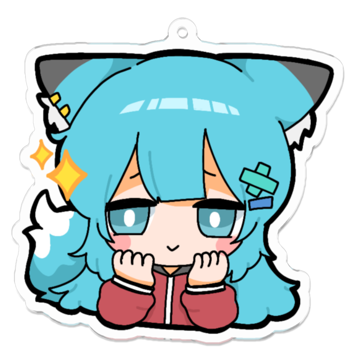 アクリルキーホルダー（コーティング） - 70 x 70 (mm)