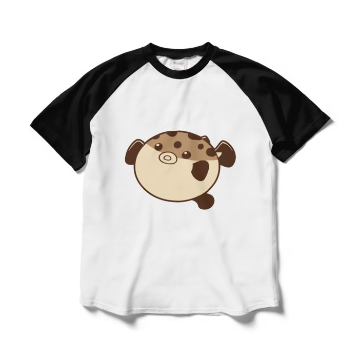 ラグランTシャツ - L - ホワイト×ブラック