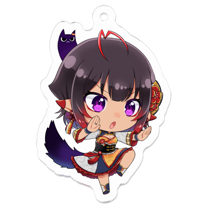 アクリルキーホルダー（コーティング） - 50 x 50 (mm)