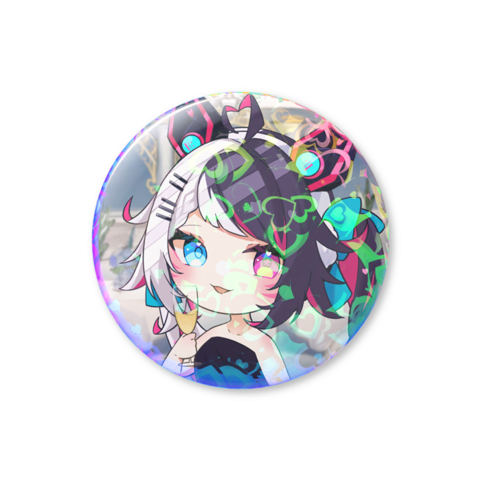 ホログラム缶バッジ - 咲楽虹色