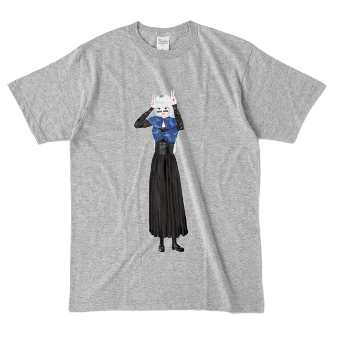 カラーTシャツ - L - 杢グレー (濃色)