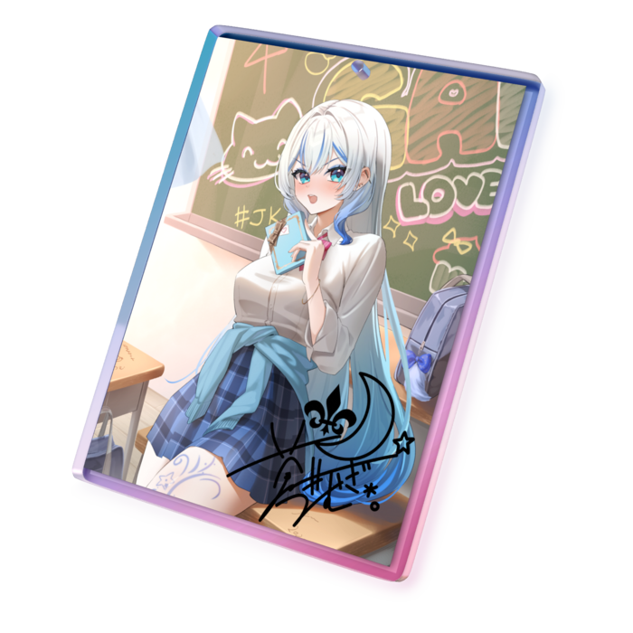 オーロラアクリルキーホルダー - 70 × 70mm