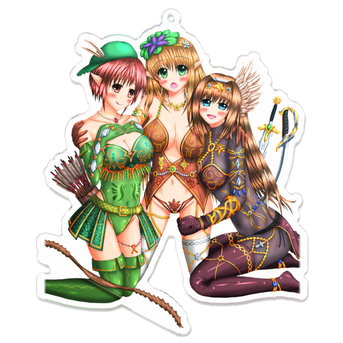 アクリルキーホルダー - 100 x 100 (mm)