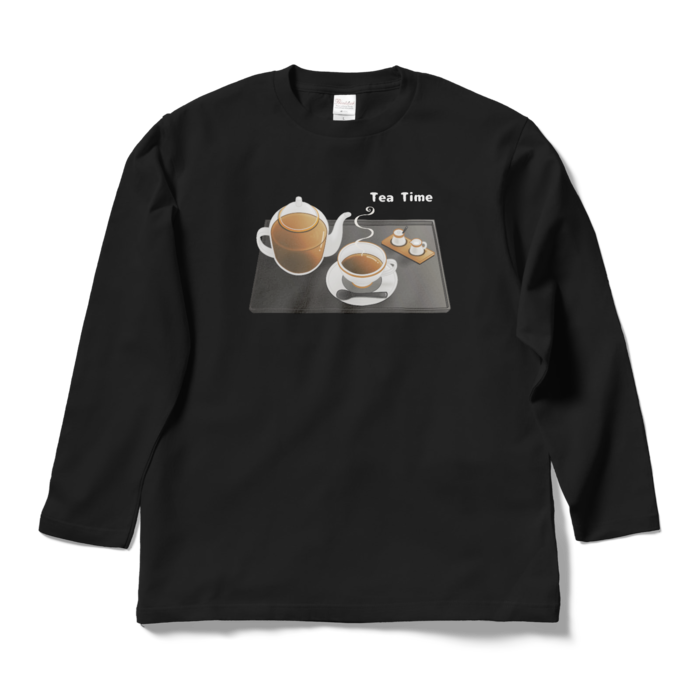 ロングスリーブTシャツ　黒色　L